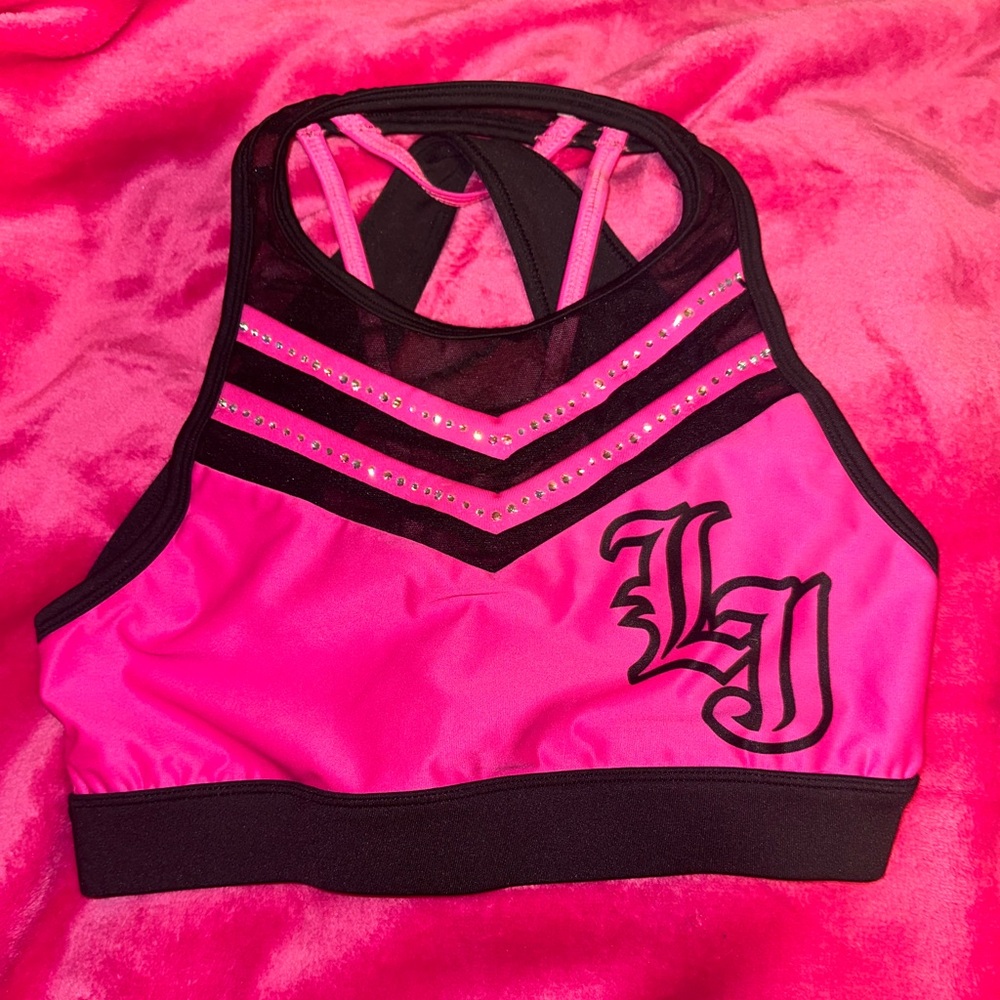 Lady jags Pink and Black sports bra